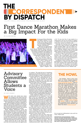 First Dance Marathon Makes a Big Impact for the Kids by CLAIRE DWYER