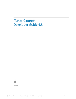Itunes Connect Developer Guide 6.8