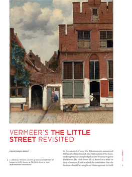 Vermeer's the Little Street Revisited