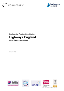 Highways England Chief Executive Officer