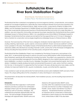 Buttahatchie River River Bank Stabilization Project
