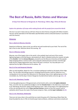 The Best of Russia, Baltic States and Warsaw
