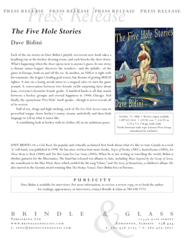 The Five Hole Stories Dave Bidini