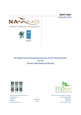 Strategic Environmental Assessment of the Tourism Sector for the Greater Waterberg Landscape