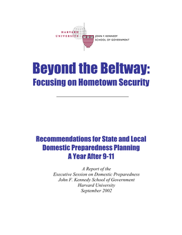 Beyond the Beltway: Focusing on Hometown Security