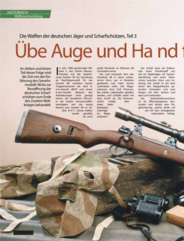 Die Waffen Der Deutschen Jäger Und Scharfschützen, Teil 3 Übe Auge Und Ha Nd Fürs Vaterland