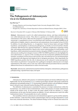 The Pathogenesis of Adenomyosis Vis-À-Vis Endometriosis