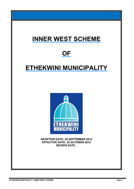 Inner West Scheme of Ethekwini Municipality