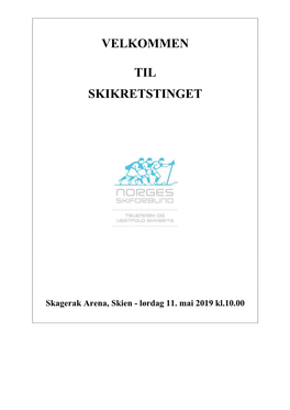 Velkommen Til Skikretstinget