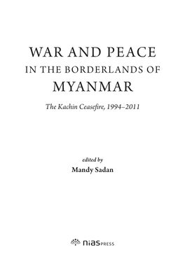 War and Peace Myanmar