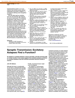 Synaptic Transmission