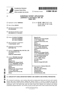 Lanolin Fatty Acids, Separation Thereof, and Cosmetic and External Preparation