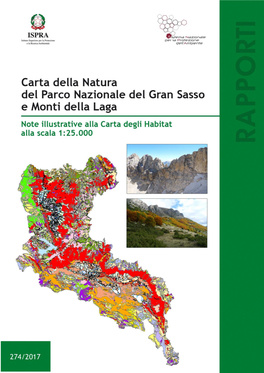 Carta Della Natura Del Parco Nazionale Del Gran Sasso E Monti Della Laga – Note Illustrative Alla Carta Degli Habitat Alla Scala 1:25.000”