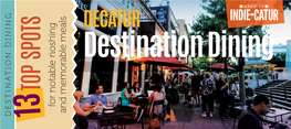 Destination Dining Brochure 2019.Indd