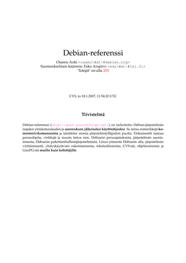 Debian-Referenssi