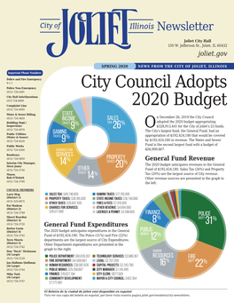 City Council Adopts 2020 Budget