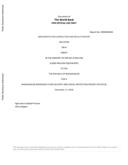 World Bank Document