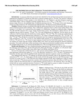 THE DISTRIBUTION of the P-PROCESS 190Pt ISOTOPE in IRON METEORITES