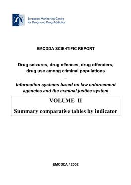 VOLUME II Summary Comparative Tables by Indicator