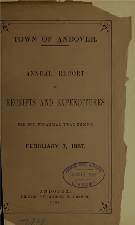 Annual Report of the Town of Andover