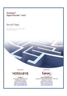 Verdasys Digital Guardian V6.0.1 ST