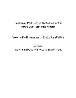 Environmental Evaluation (Public)