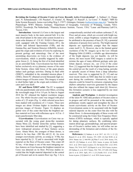 Revisiting the Geology of Occator Crater on Ceres: Recently Active Cryovolcanism? A