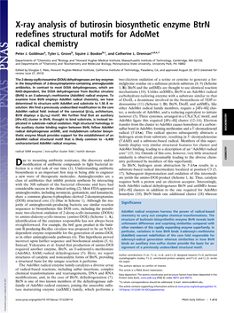 X-Ray Analysis of Butirosin Biosynthetic Enzyme Btrn Redefines Structural