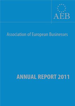 Annual Report 2011 Aeb Annual Report 2011