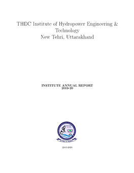 THDC Institute of Hydropower Engineering & Technology New