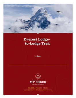 Everest Lodge- To-Lodge Trek