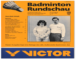 Badminton Rundschau Amtliches Organ Des 29
