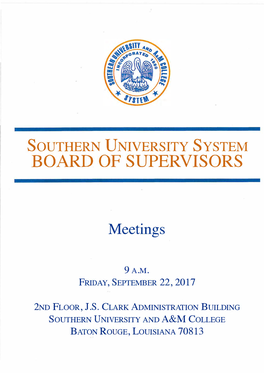 Southern University System Board of Supervisors