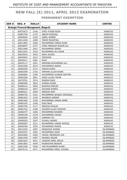 (E) 2011, April 2012 Examination Permanent Exemption