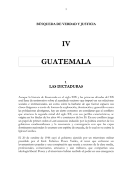 Guatemala Búsqueda De Verdad Y Justicia
