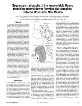 Lower Permian, Wolfcampian), Robledo Mountains, New Mexico