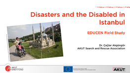 Disasters and the Disabled in Istanbul