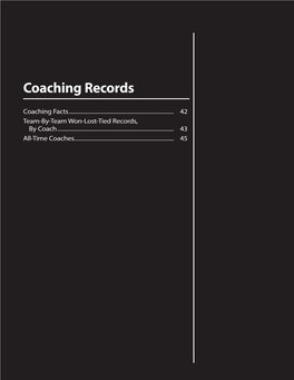 2009 NCAA Frozen Four Records (Coaching Records)