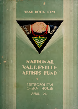 National Vaudeville Artists Fund Year Book 1929