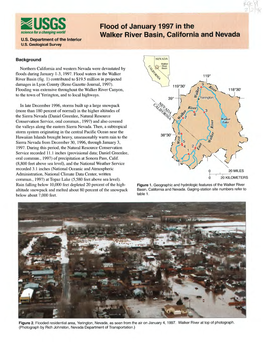 Flood of January 1997 in the Walker River Basin, California and Nevada