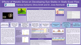 454Â•Fl Effects of Meiotic Drive on Developing Eyestalks in Stalk-Eyed