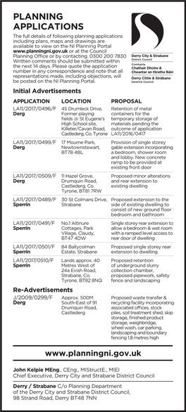 Planning Applications