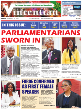 Parliamentarians Sworn In