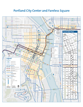 Portland City Center and Fareless Square N Larrabee Ave NE Broadway ¼ R