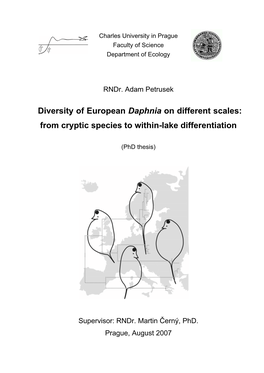 Charles University in Prague, Faculty of Science, Department of Ecology, Vini�Ná 7, CZ-12844 Prague 2, Czechia (2) Norwegian Institute for Water Research, P.O