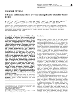 Cell Cycle and Immune-Related Processes Are Significantly