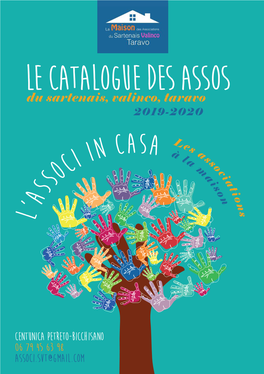 Le Catalogue Des Assos Du Sartenais, Valinco, Taravo 2019-2020