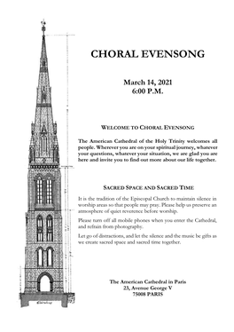 Choral Evensong