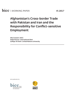 Afghanistan's Cross-Border Trade with Pakistan and Iran and The