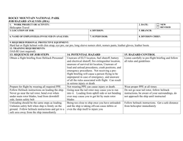 Job Hazard Analysis (Jha) 1